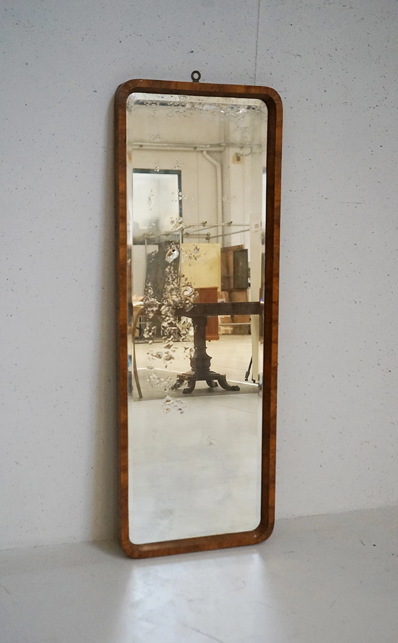 Walnut-root satchel mirror, early 20th century 1