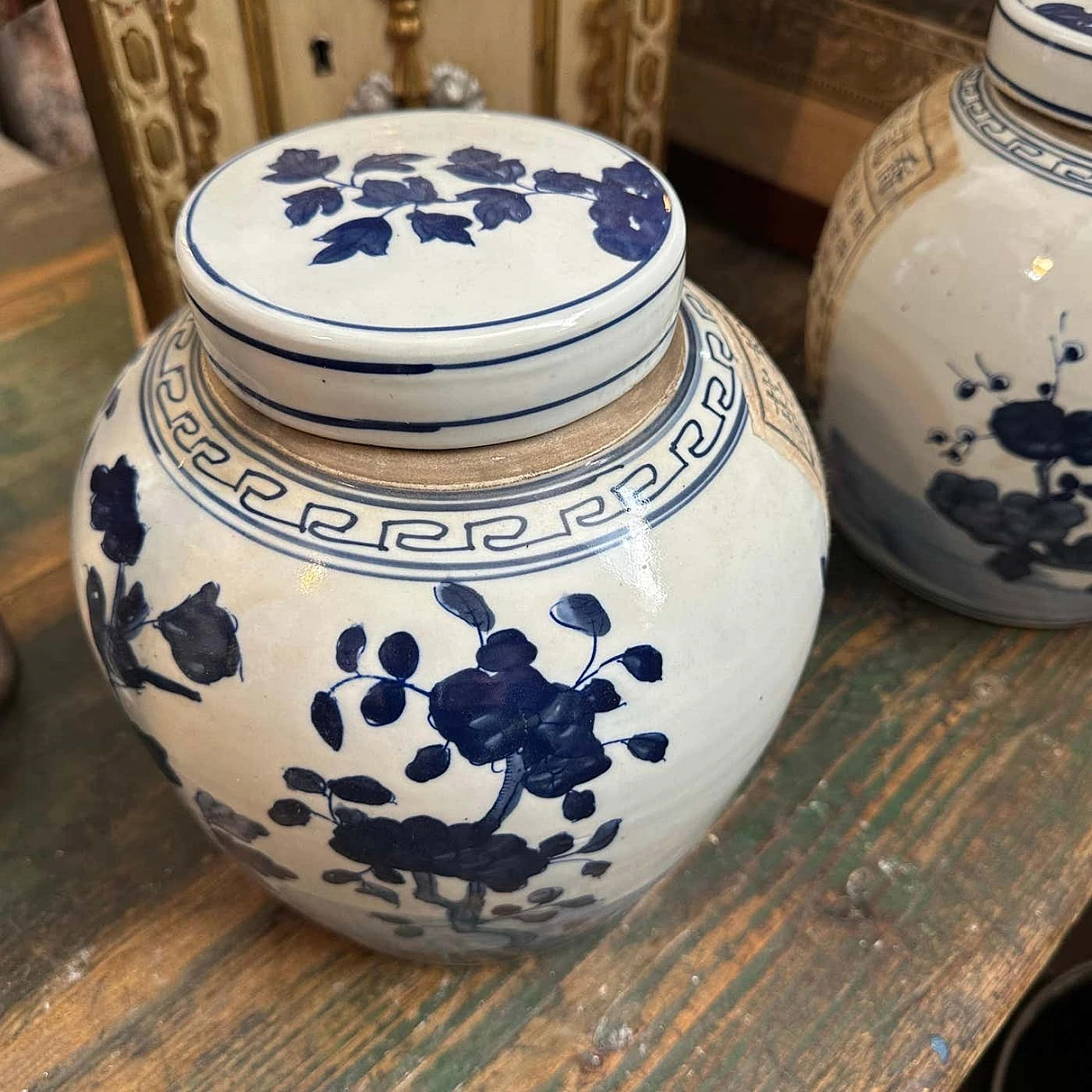 Pair of Chinese ceramic ginger jars, 1970s 4