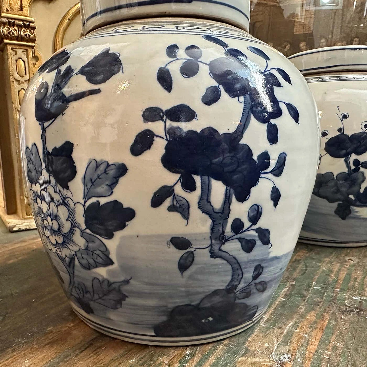 Pair of Chinese ceramic ginger jars, 1970s 8