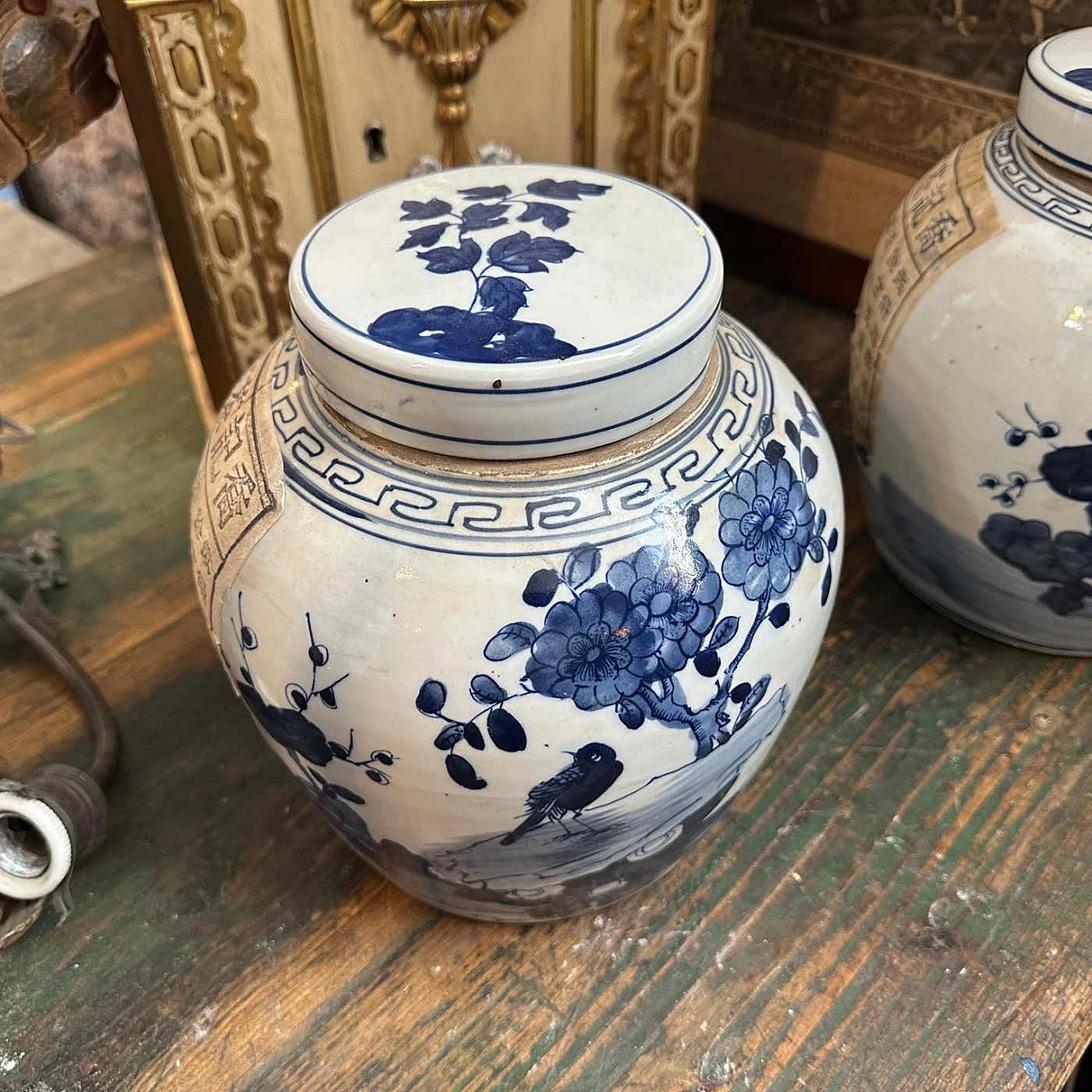 Pair of Chinese ceramic ginger jars, 1970s 9