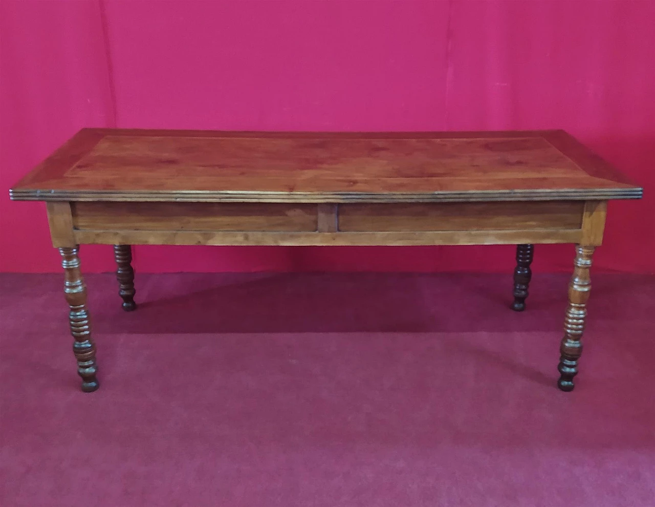 Walnut desk with drawers, first half of the 19th century 9