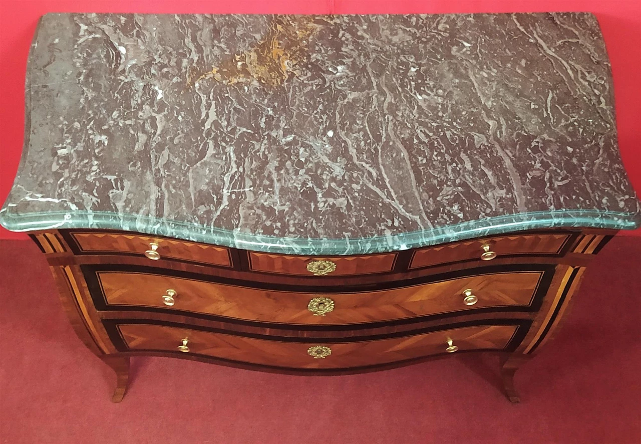 Walnut dresser with marble top, mid-19th century 2