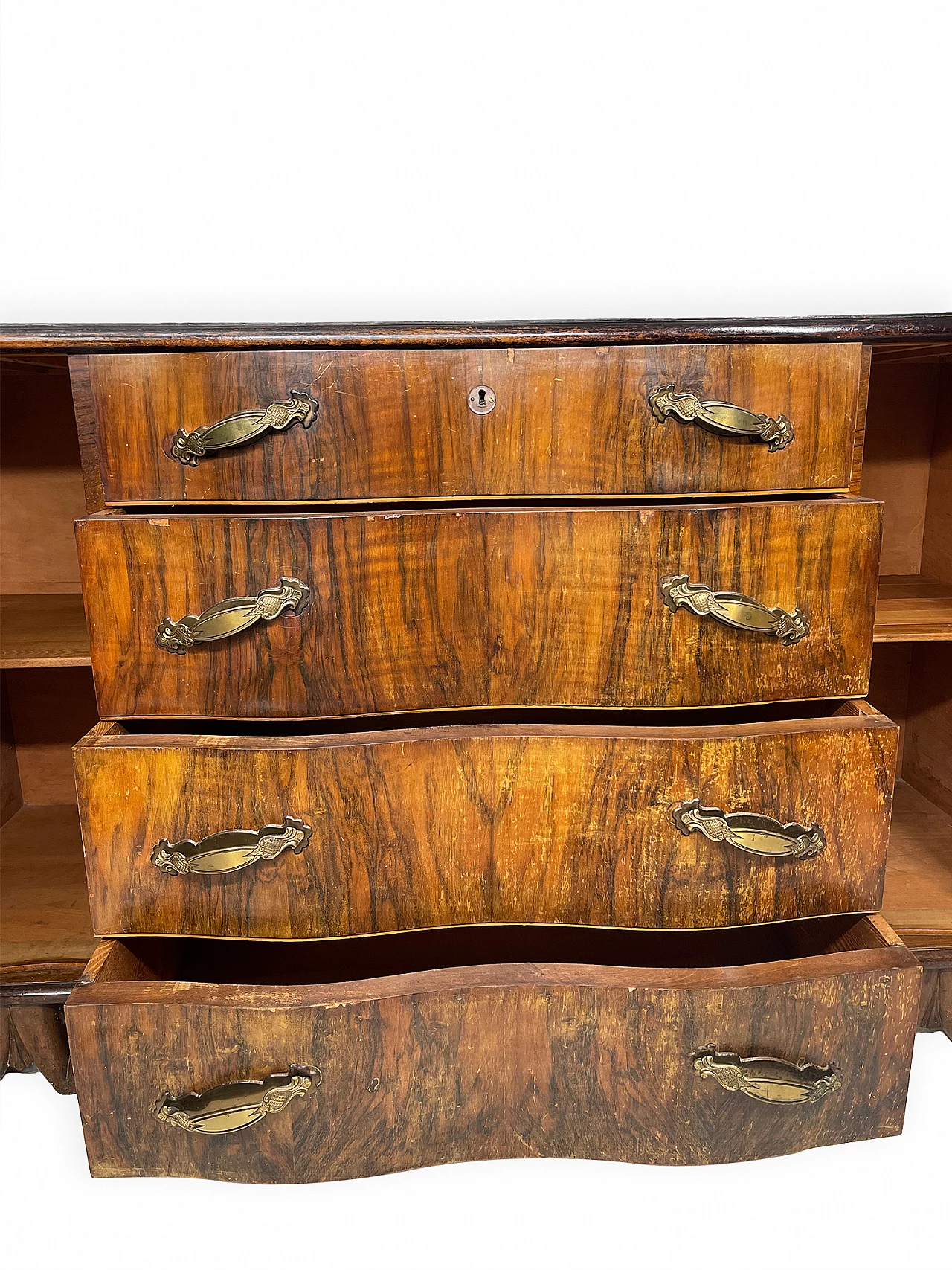 Art Deco wooden chest of drawers, 1940s 9