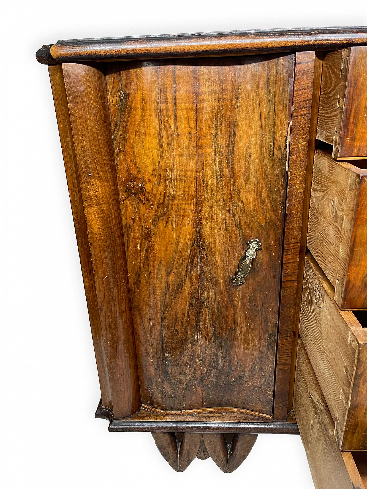 Art Deco wooden chest of drawers, 1940s 10