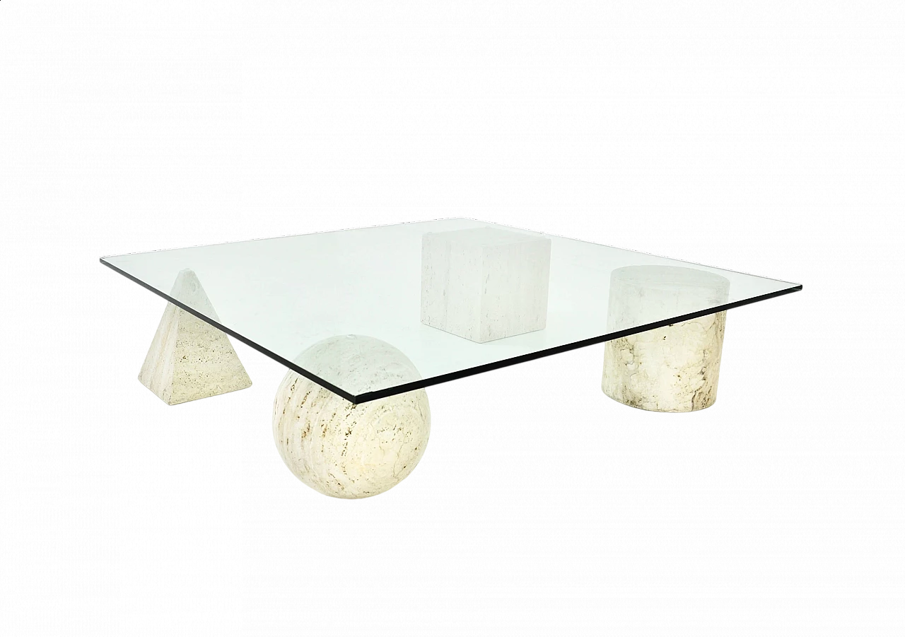 Coffee table in Metafora by Vignelli for Casiglioni style, 1970s 10