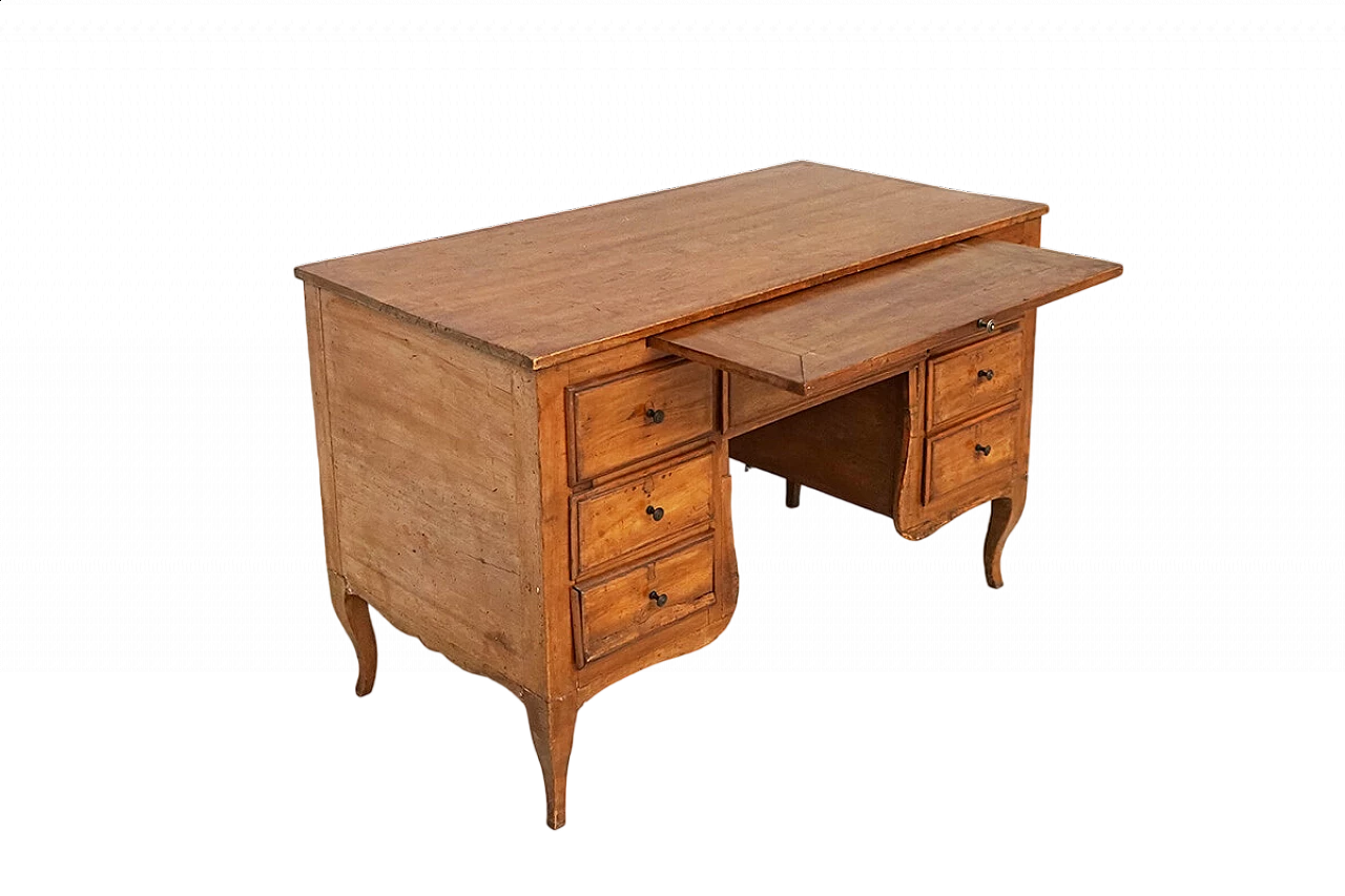 Solid walnut writing desk, 18th century 9