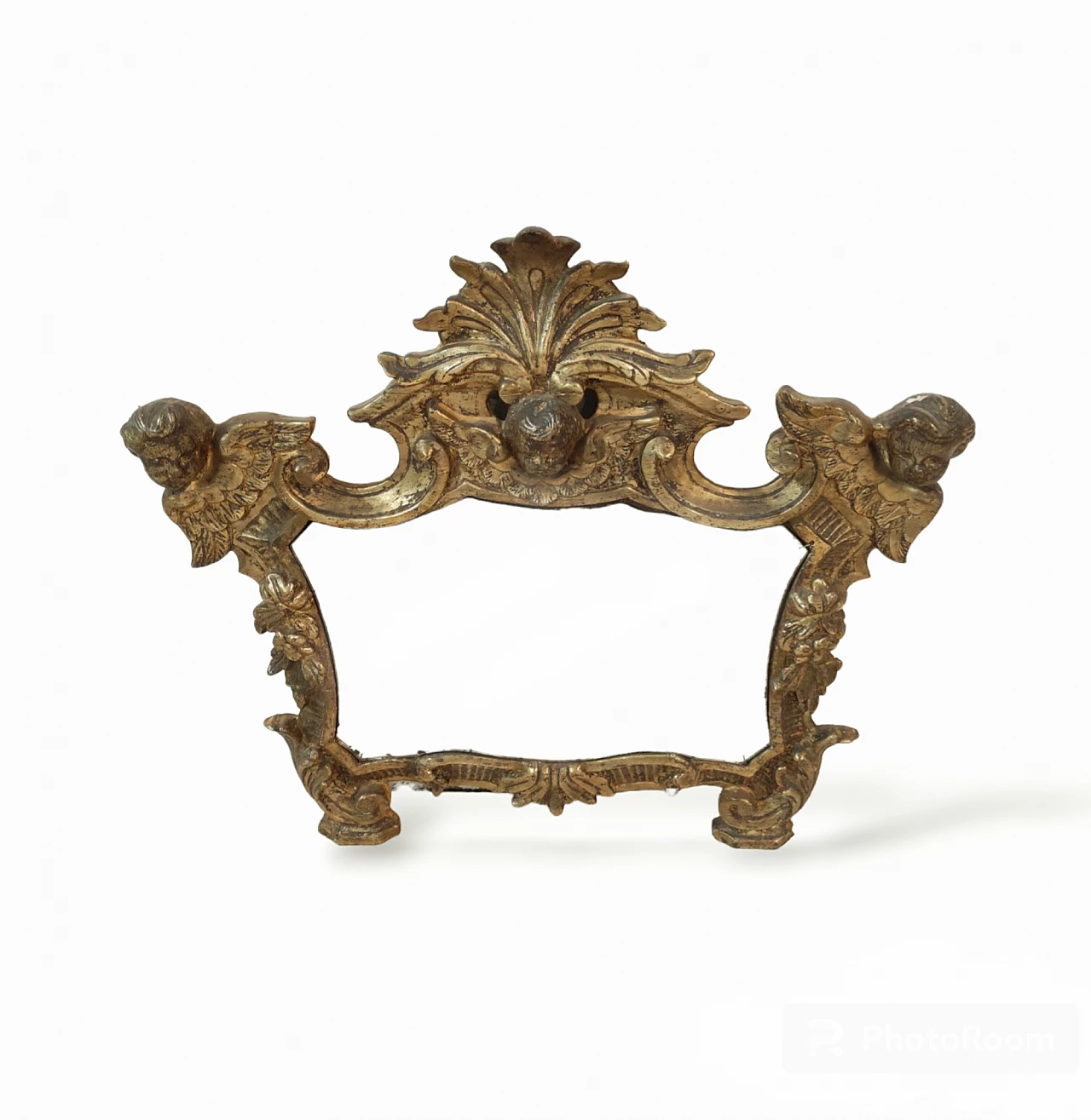 Altar card with carved and mechaised frame, 18th century 1