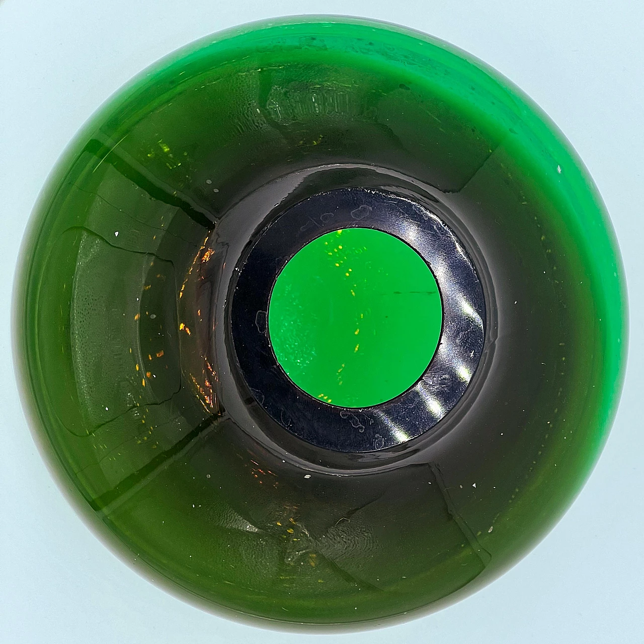 Green Murano glass vase by Vinicio Vianello, 1970s 6