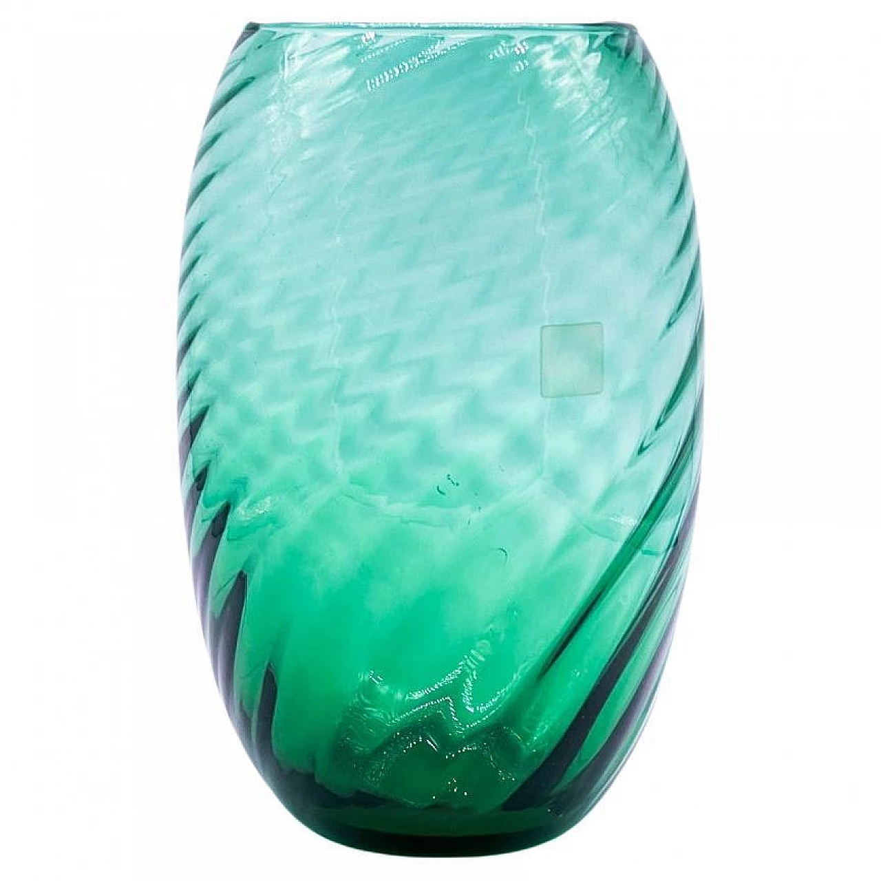 Green Murano blown glass vase by IVM, 1960s 1