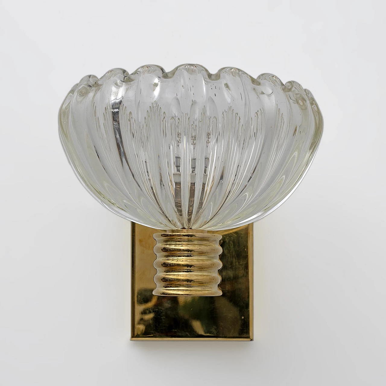 Pair of Art Deco wall lights attributed to Barovier & Toso, 1940s 3