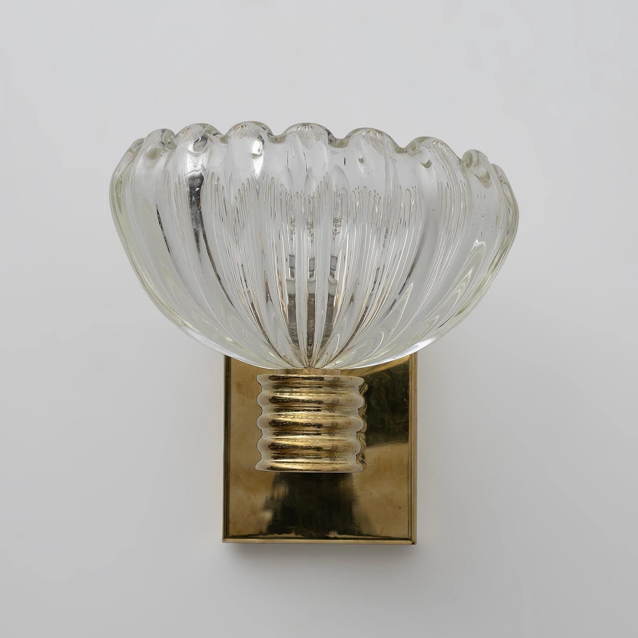 Pair of Art Deco wall lights attributed to Barovier & Toso, 1940s 9