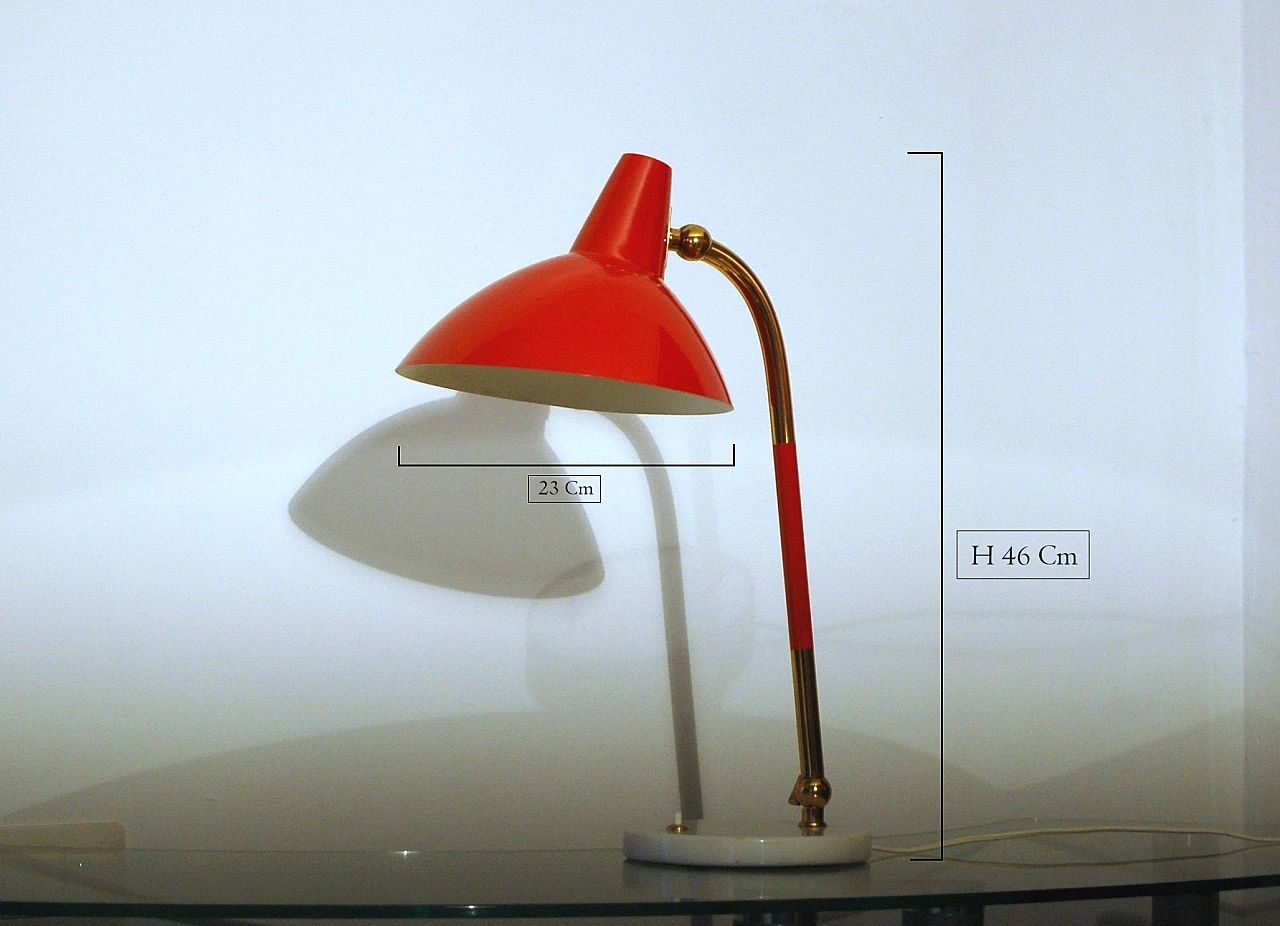 D491 table lamp by Stilnovo, 1950s 1