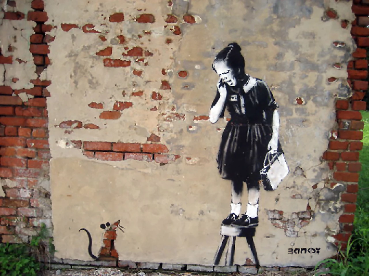 Banksy, 32 cartoline di street design, anni 2000 7