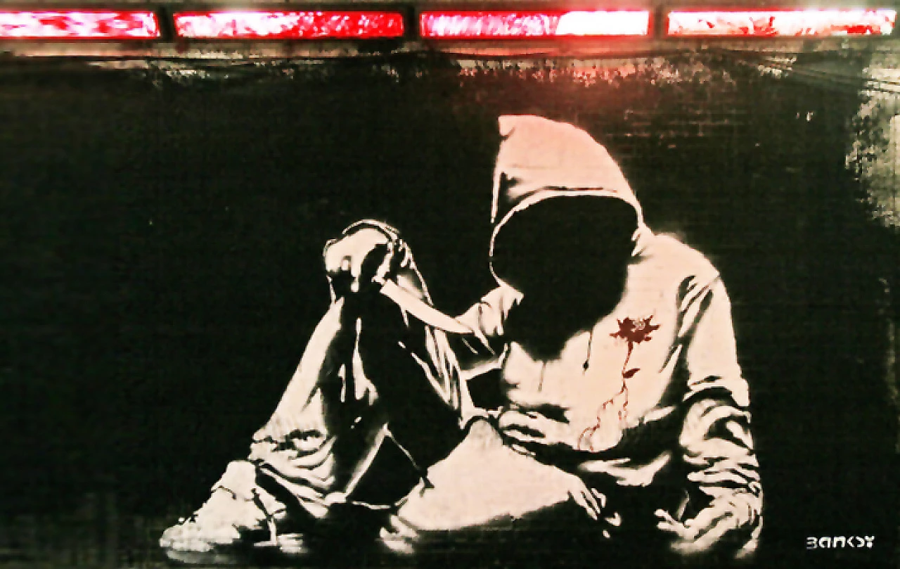 Banksy, 32 cartoline di street design, anni 2000 12