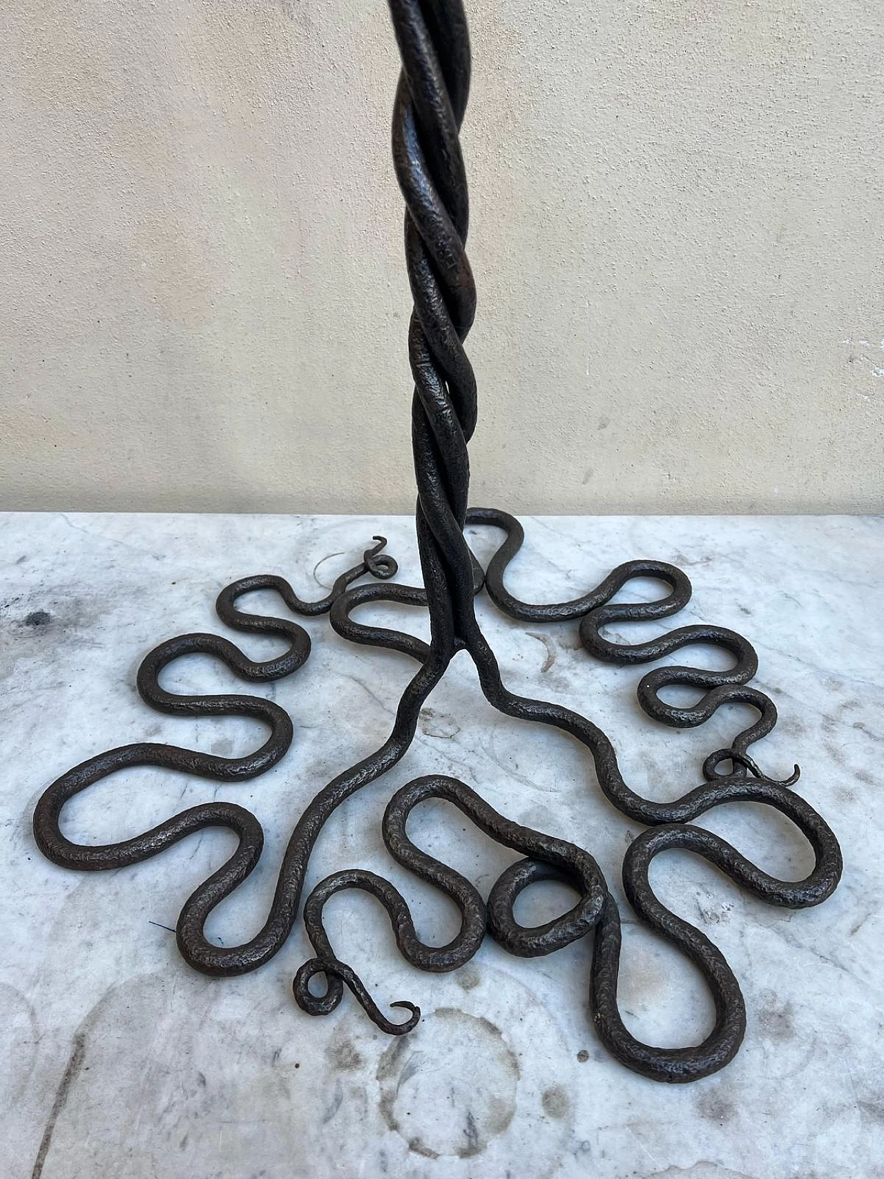 Edgard Brandt, snakes, forged iron sculpture, early 20th century 2