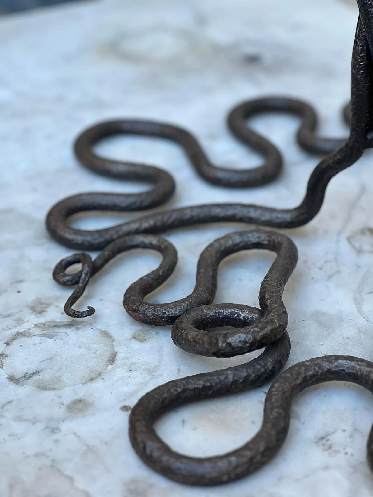 Edgard Brandt, snakes, forged iron sculpture, early 20th century 6