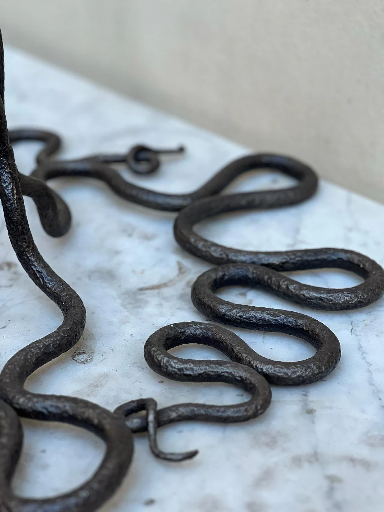 Edgard Brandt, snakes, forged iron sculpture, early 20th century 7