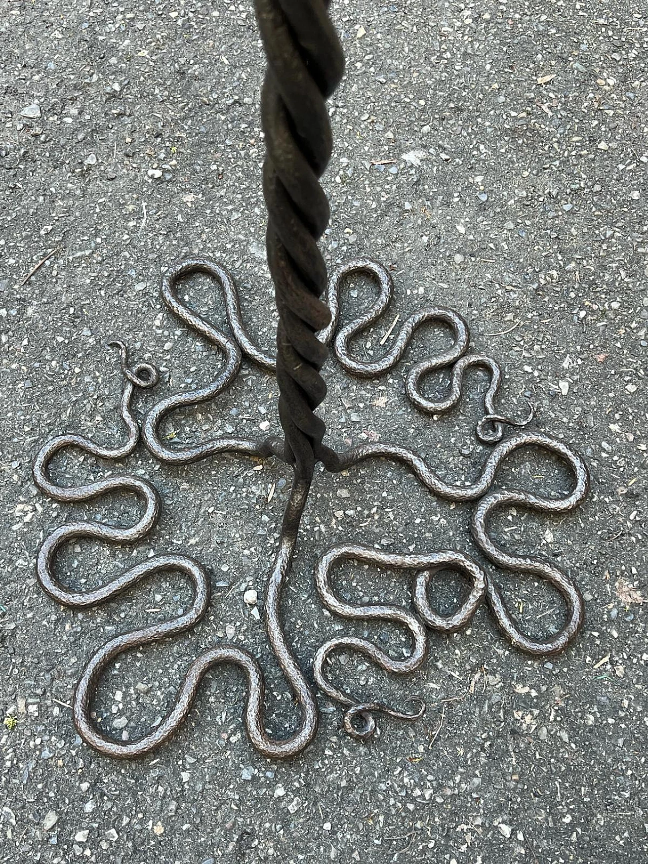 Edgard Brandt, snakes, forged iron sculpture, early 20th century 12