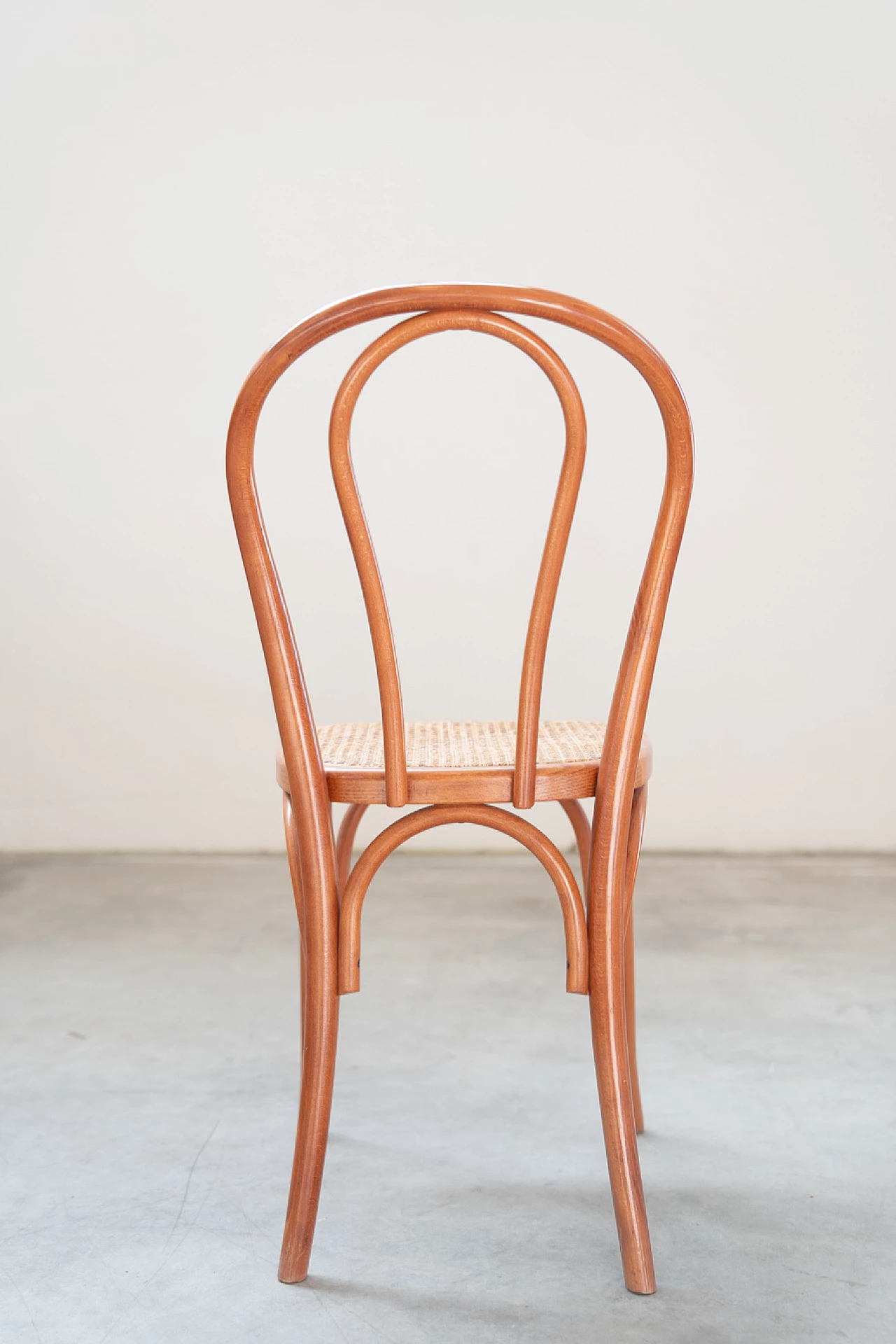 Sedia in faggio curvato e seduta in paglia in stile Thonet, anni '90 10