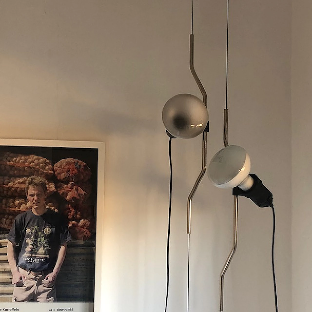 Pair of Parentesi lamps by A. Castiglioni and P. Manzù for Flos 3