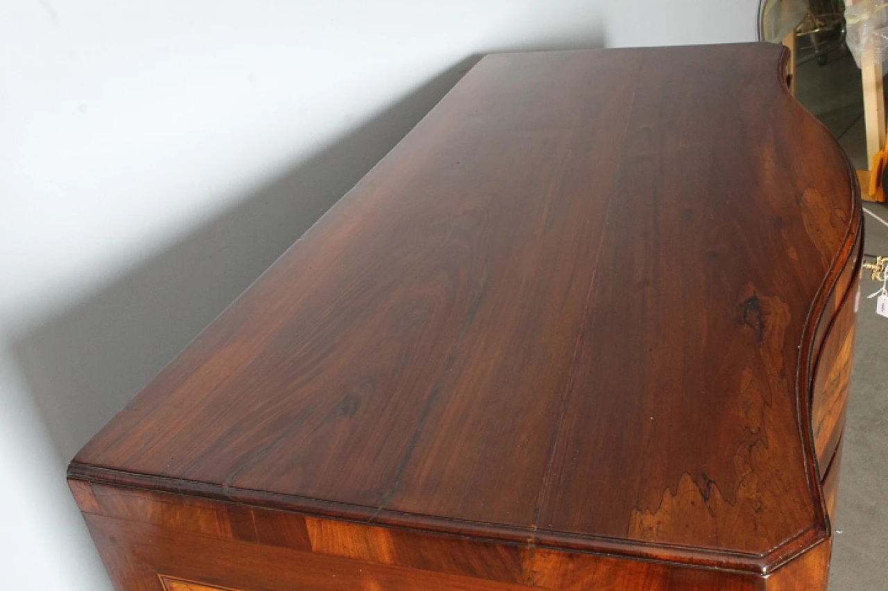 Louis XV chest of drawers in walnut, olive, maple and ebony, 1750 10