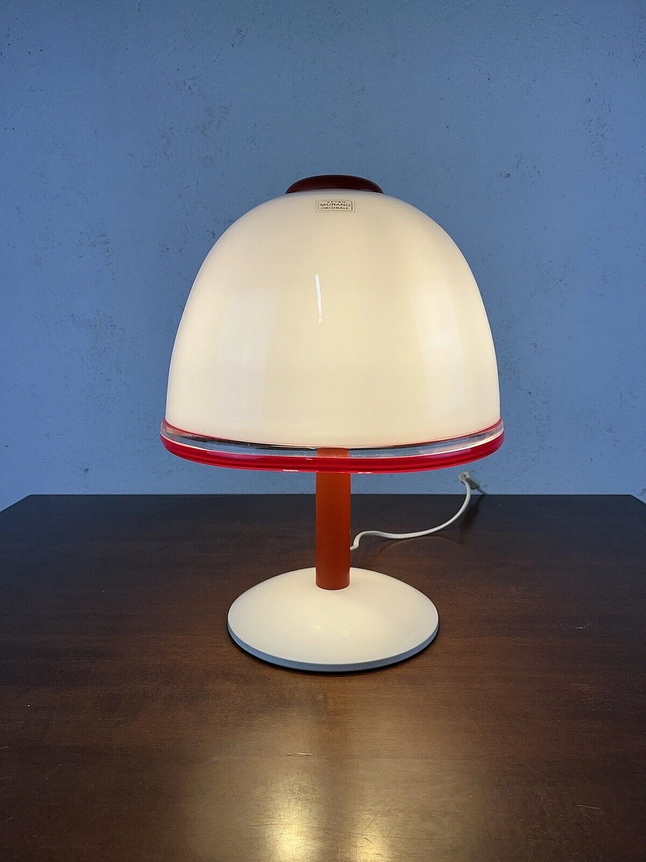 Glass table lamp by Pamio e Toso for Leucos, 1980s 2