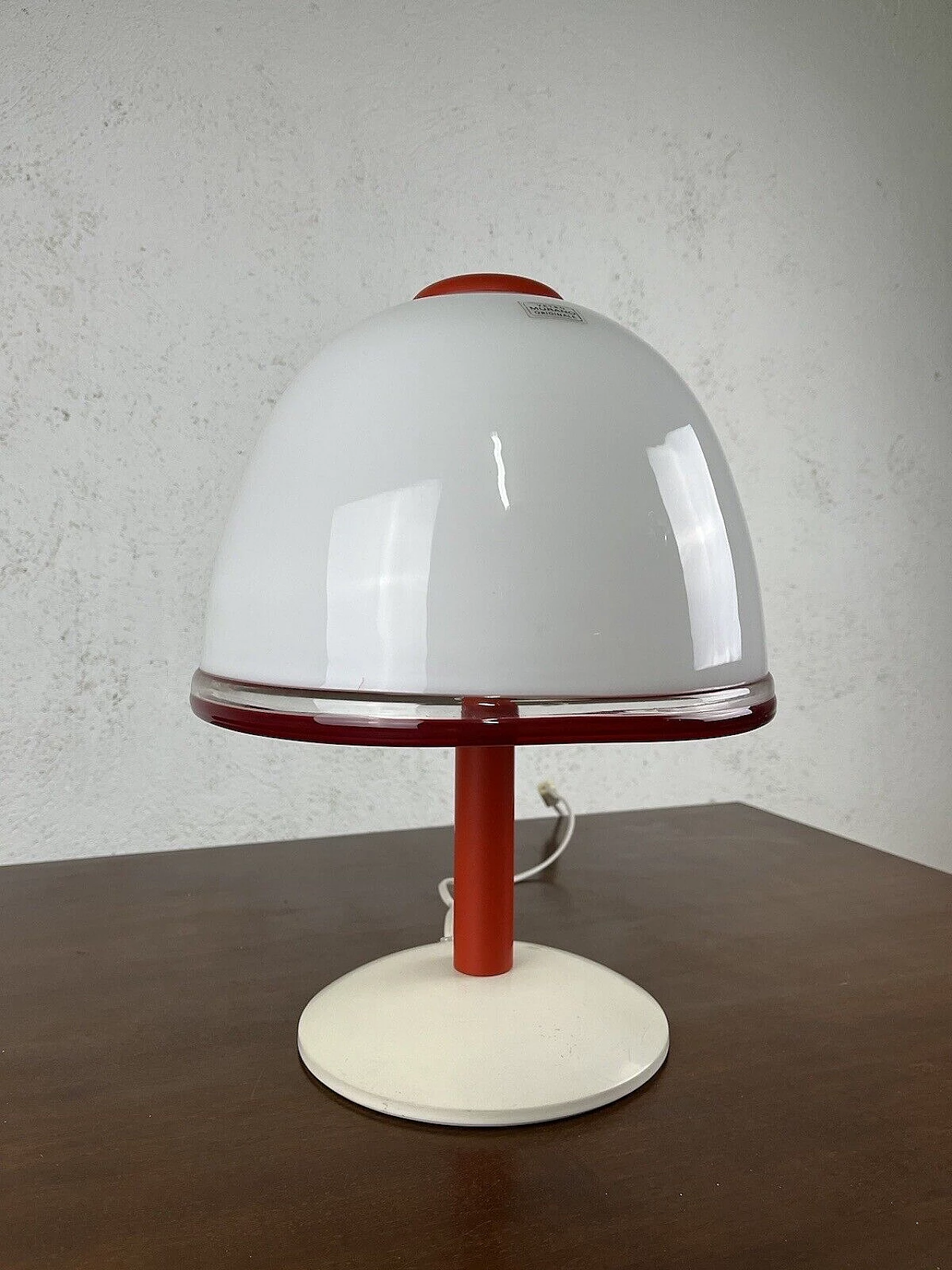 Lampada da tavolo in vetro di Pamio e Toso per Leucos, anni '80 7