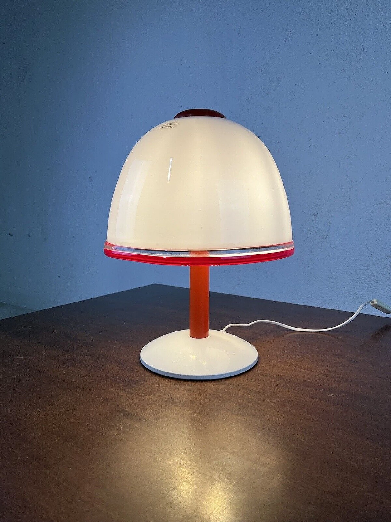 Glass table lamp by Pamio e Toso for Leucos, 1980s 11