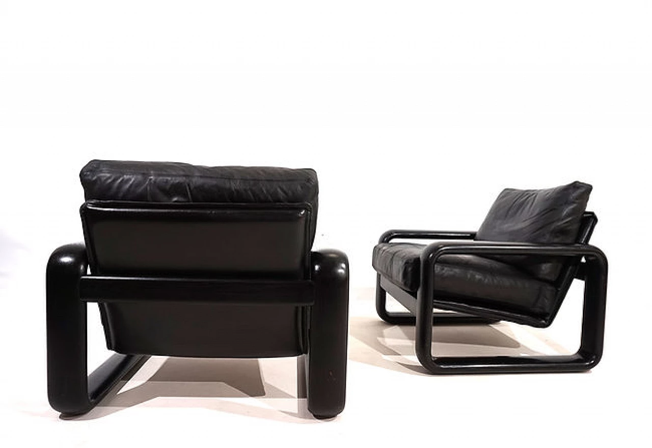 Pair of Hombre armchairs by B. Vogtherr for Rosenthal, 1970s 1