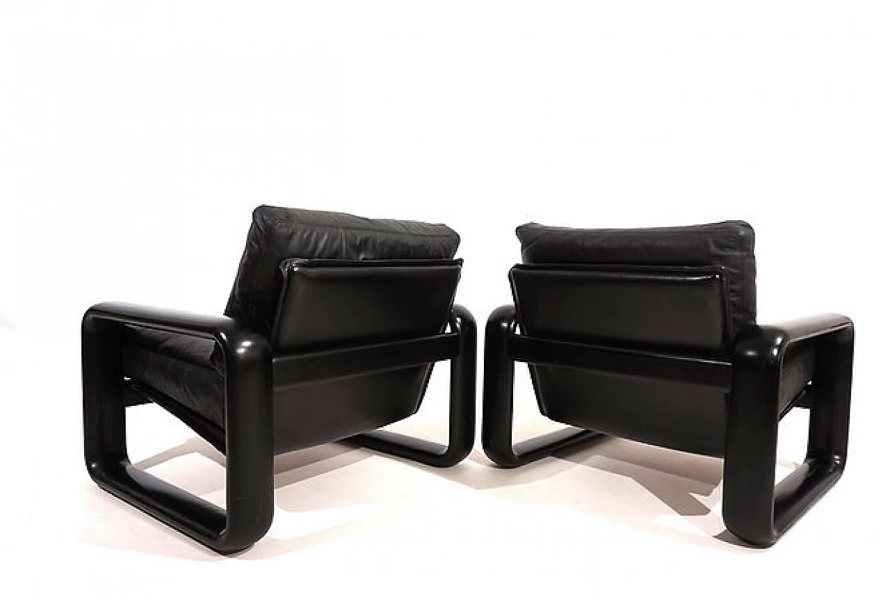 Pair of Hombre armchairs by B. Vogtherr for Rosenthal, 1970s 2