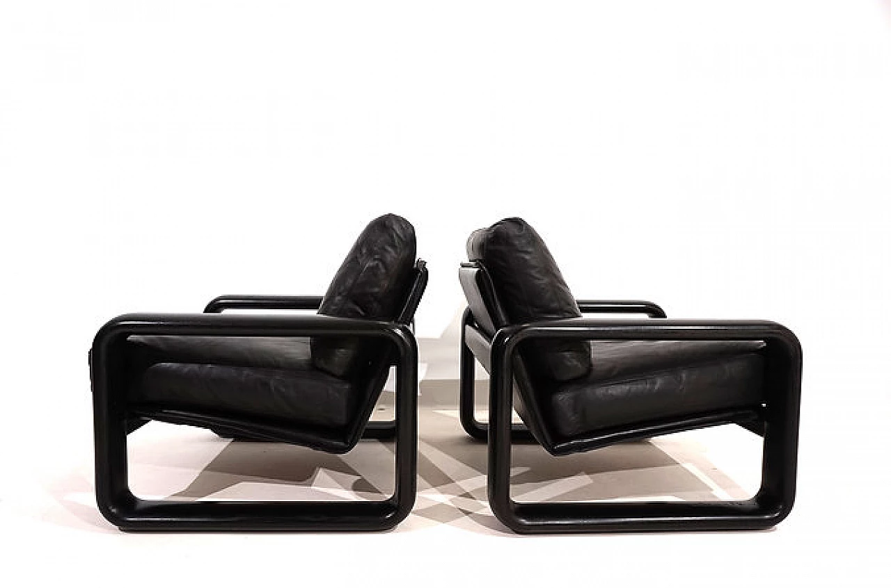 Pair of Hombre armchairs by B. Vogtherr for Rosenthal, 1970s 7