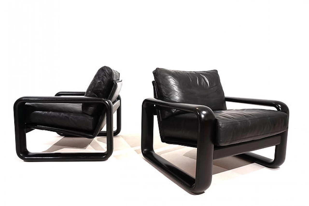 Pair of Hombre armchairs by B. Vogtherr for Rosenthal, 1970s 13