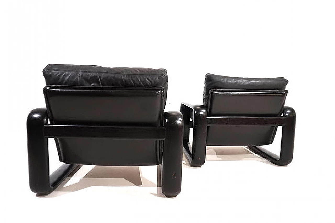 Pair of Hombre armchairs by B. Vogtherr for Rosenthal, 1970s 14