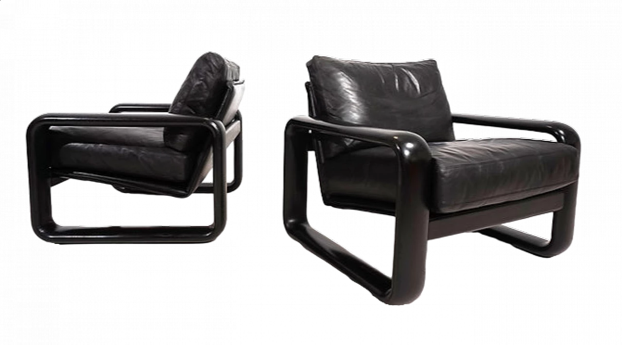 Pair of Hombre armchairs by B. Vogtherr for Rosenthal, 1970s 16