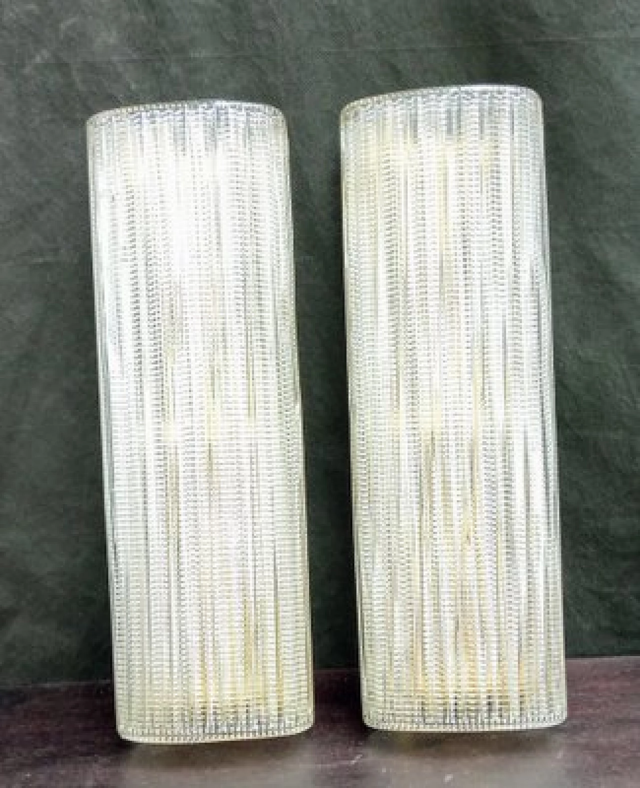 Pair of Murano glass wall lights by Leucos, 1970s 4