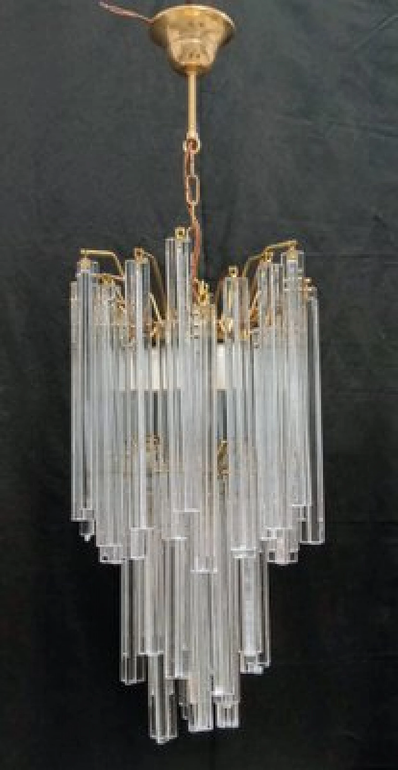 Murano glass and metal chandelier by VeArt, 1960s 2