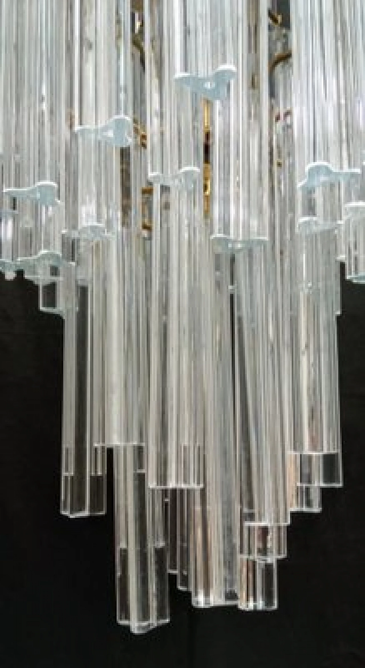 Murano glass and metal chandelier by VeArt, 1960s 4