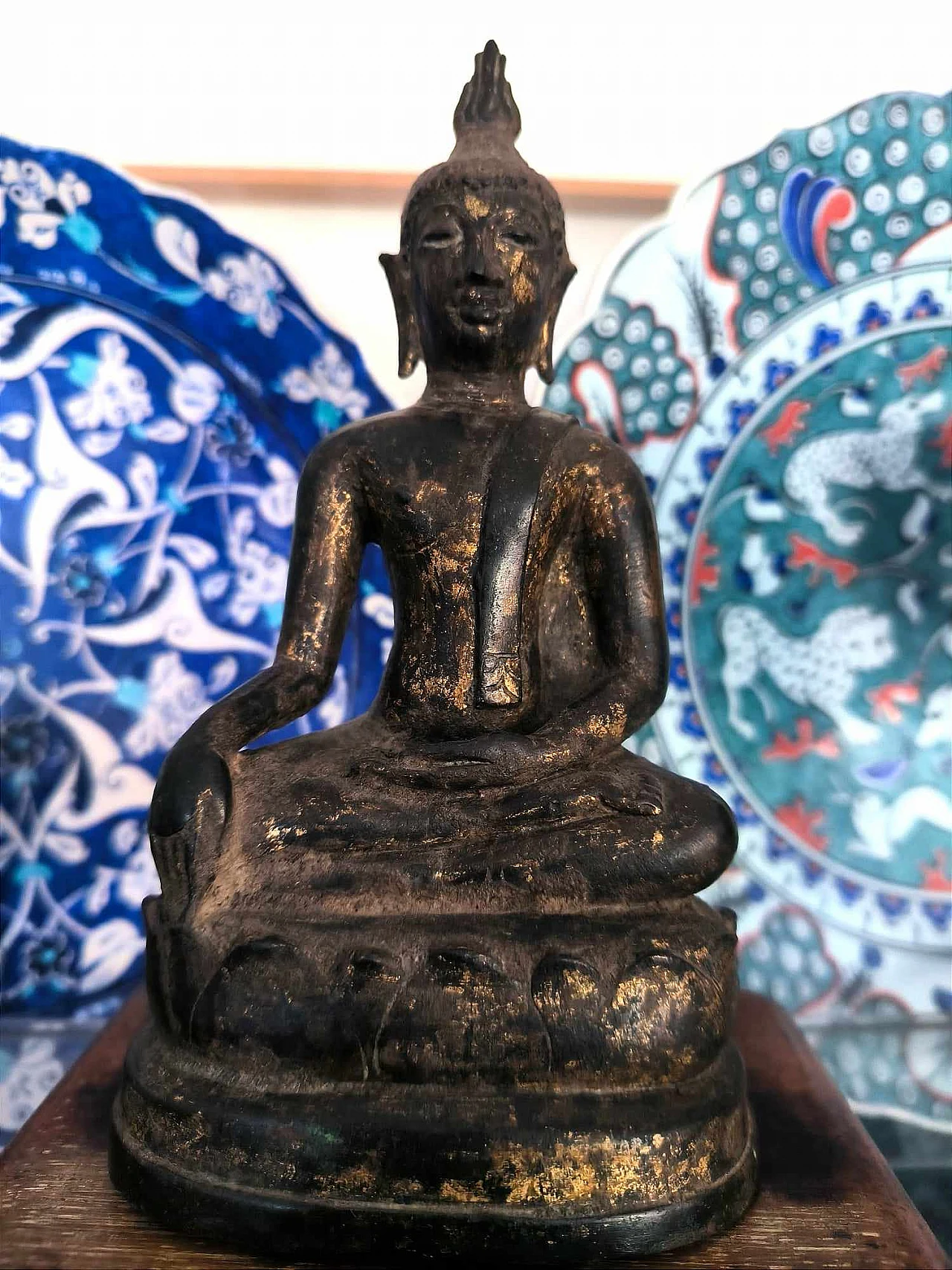 Siamese bronze Buddha sculpture, 18th century 16