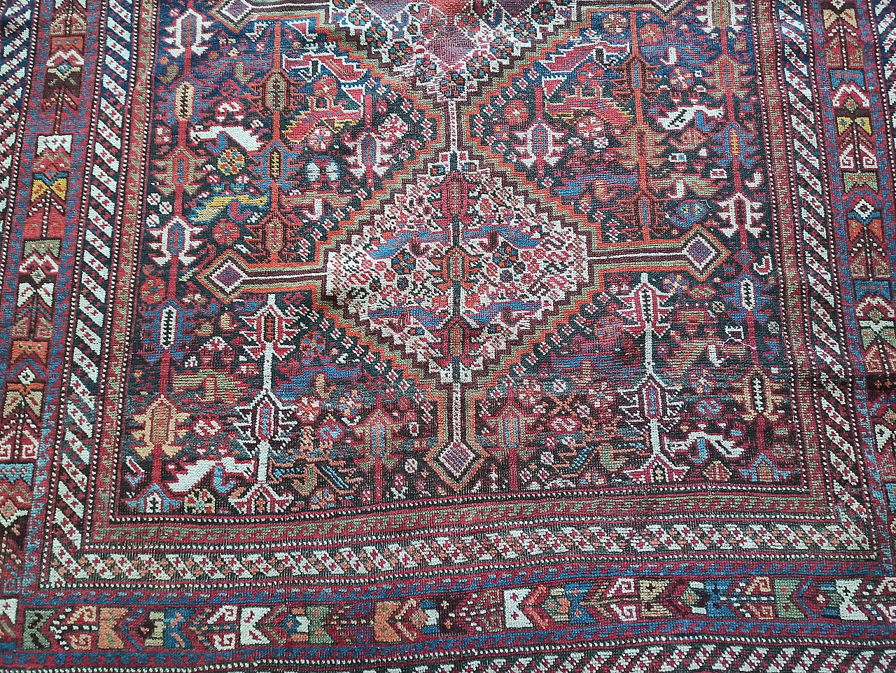 Persian Kamse carpet, late 19th century 3