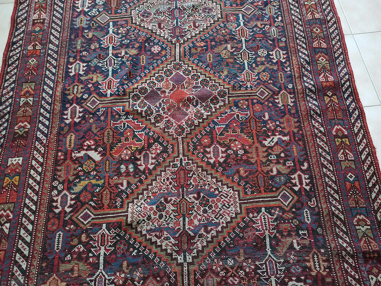 Persian Kamse carpet, late 19th century 4