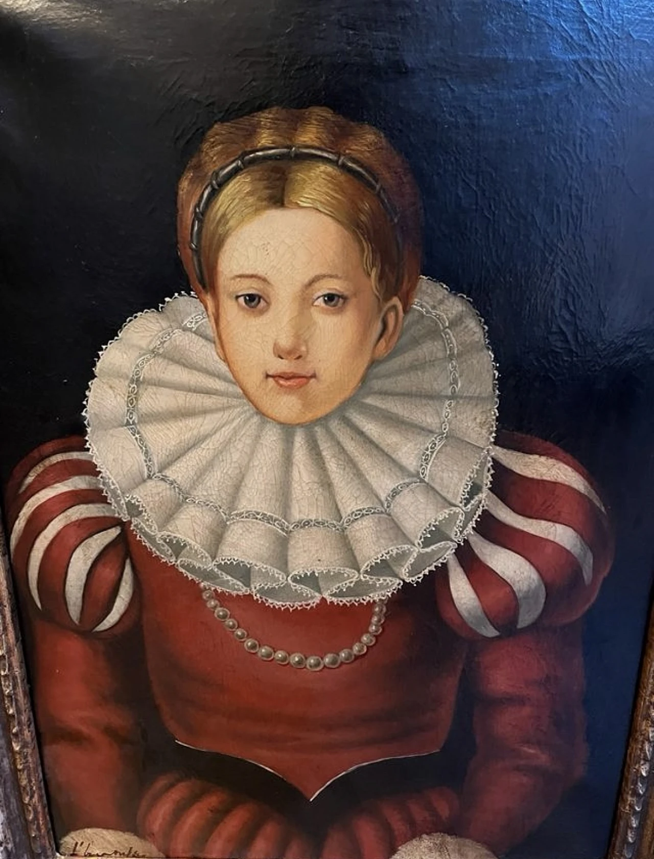 Portrait of a lady, oil on canvas 4