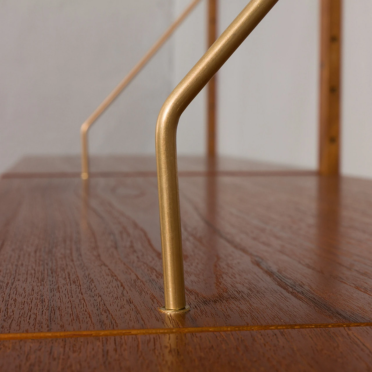 Modular teak hanging bookcase in the style of P. Cadovius, 1960s 18