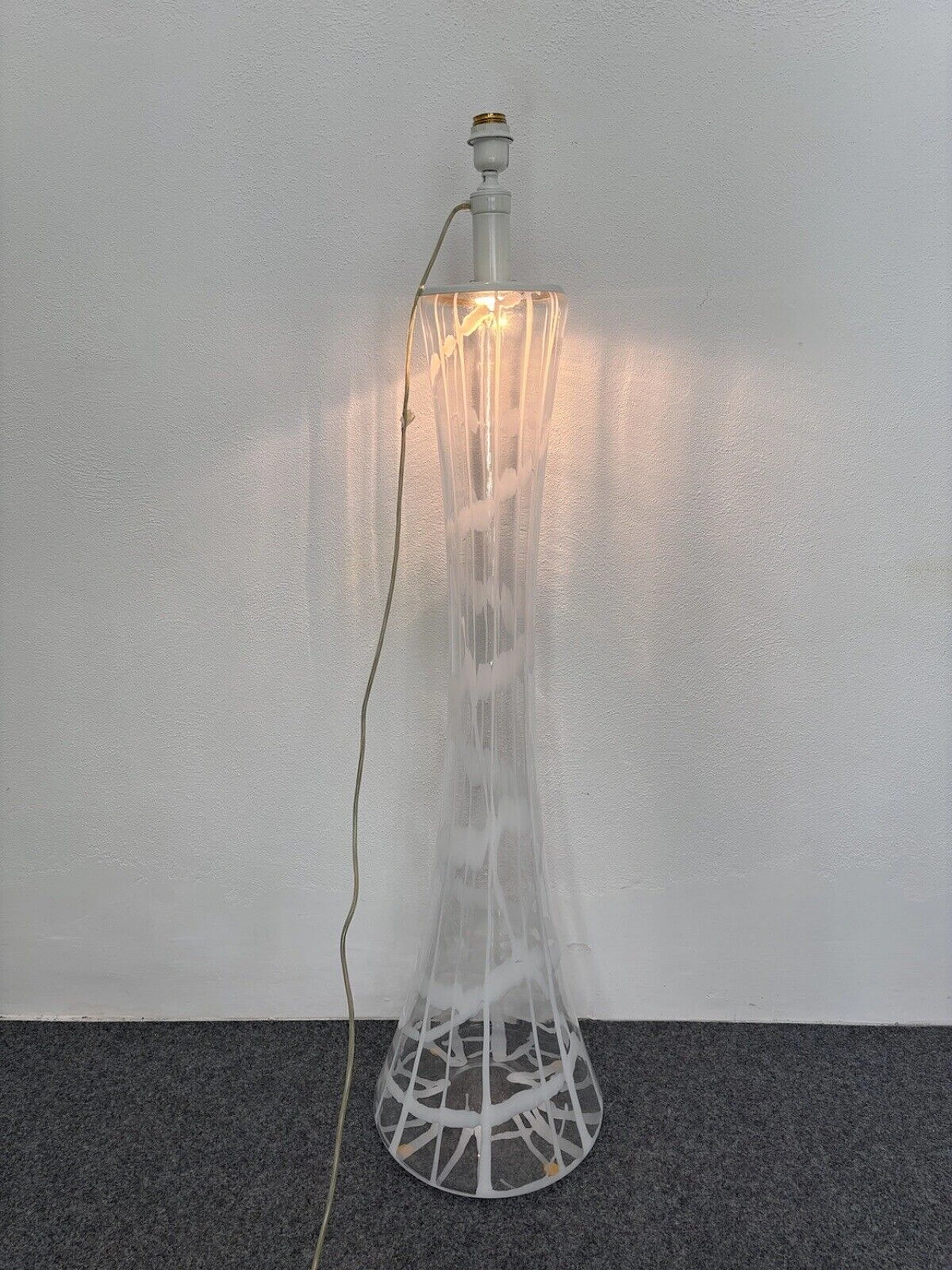 Murano glass floor lamp by Mazzega, 1970s 12