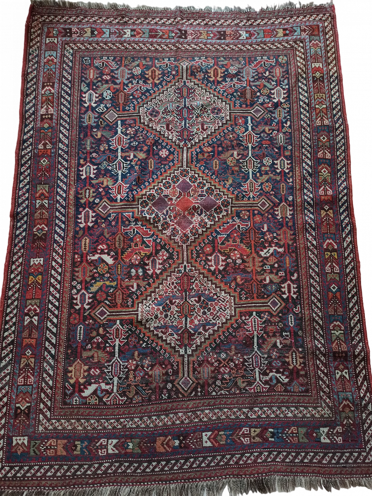 Persian Kamse carpet, late 19th century 9