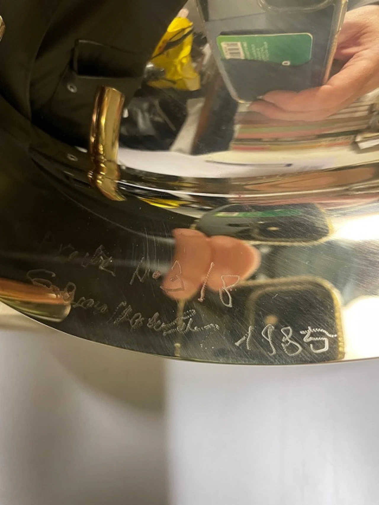 Brass oval vase by Giuliano Malimpensa, 2000s 2