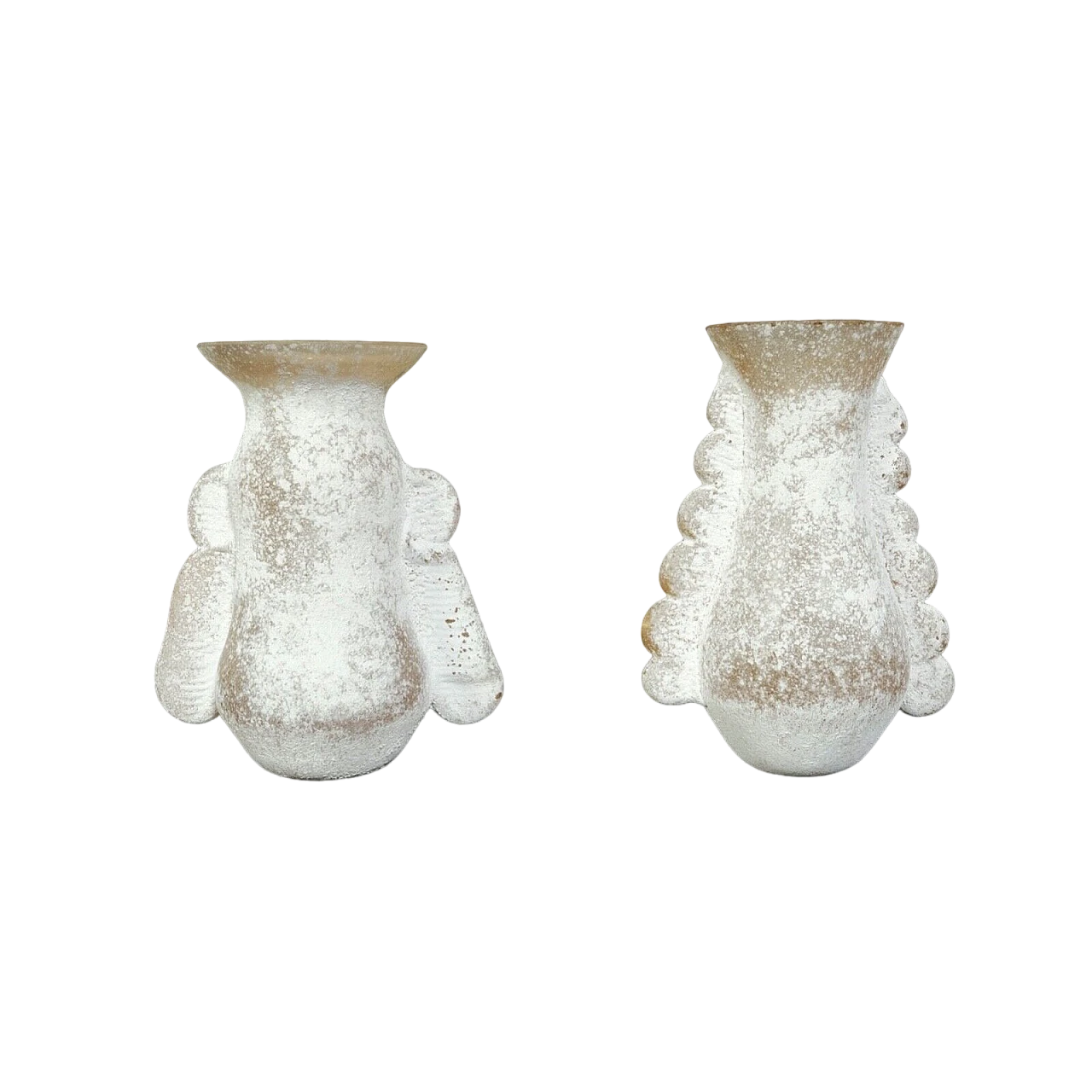 Pair of scavo glass vases by V. Rigattieri for Seguso, 1970s 13