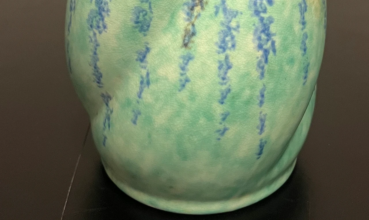 Green and blue ceramic vase 2