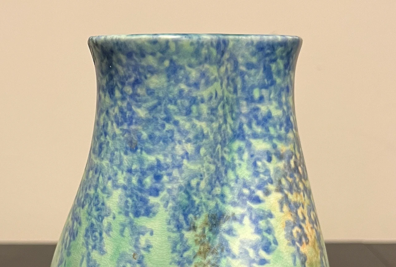 Green and blue ceramic vase 3