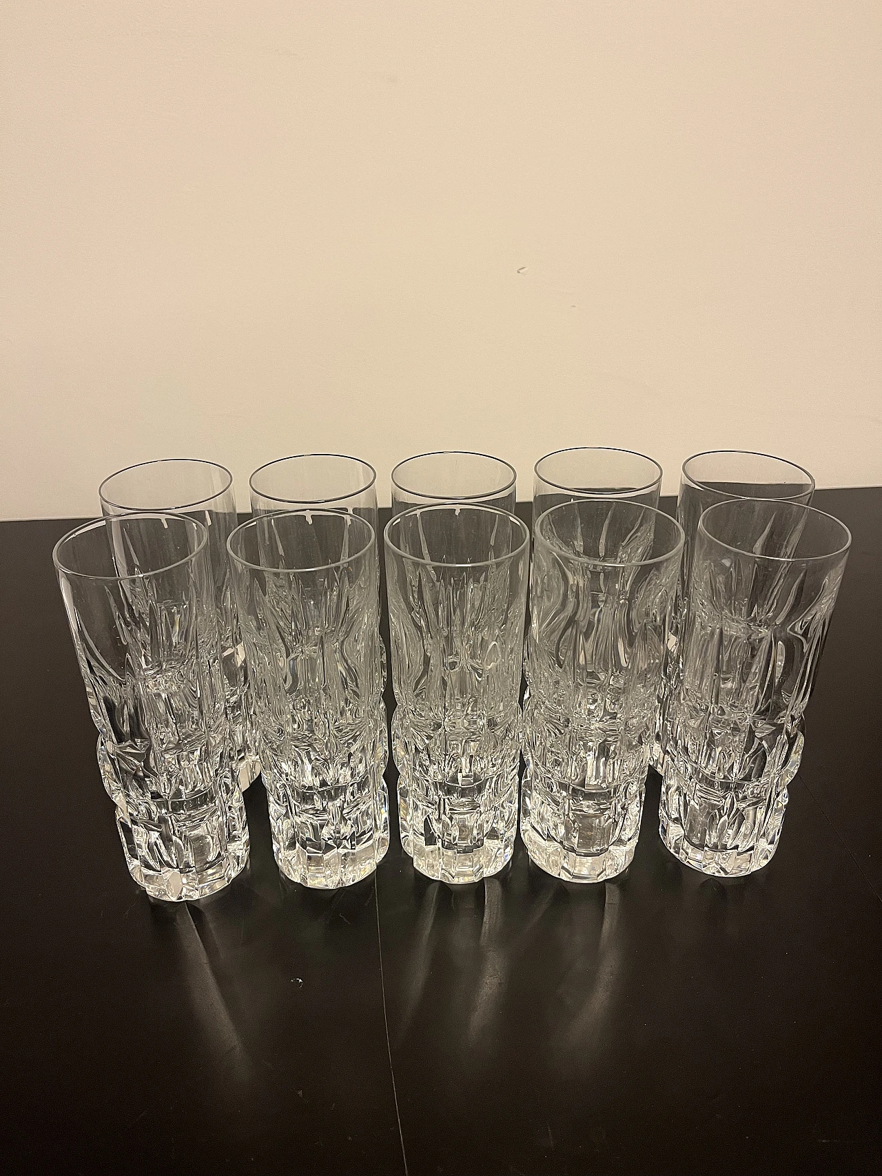 10 Crystal highball tumblers 1