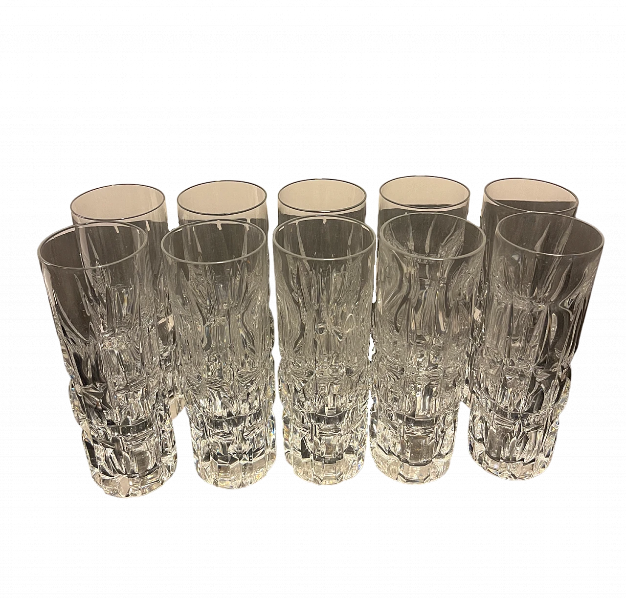 10 Crystal highball tumblers 4